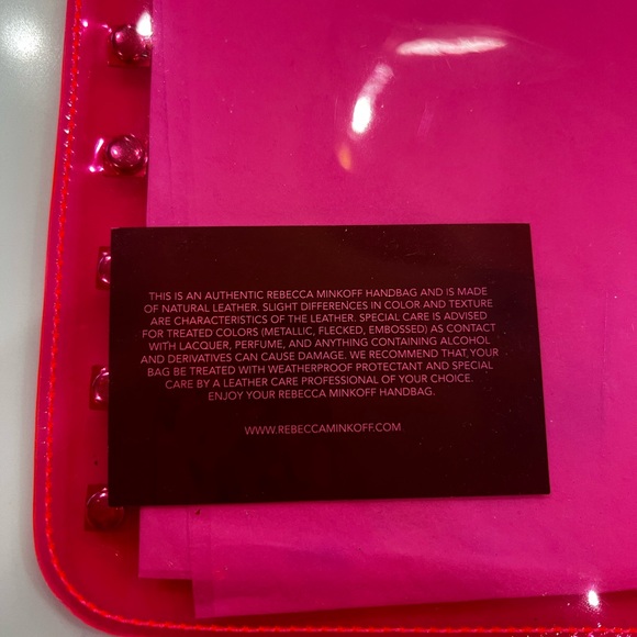 Rebecca Minkoff Clear Pink Studded Clutch - Picture 8 of 10